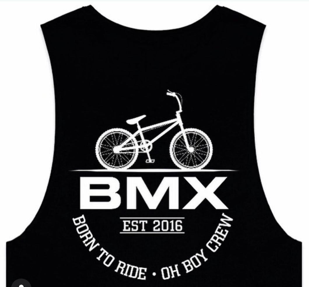 BMX BORN TO RIDE  BLACK TEE $25